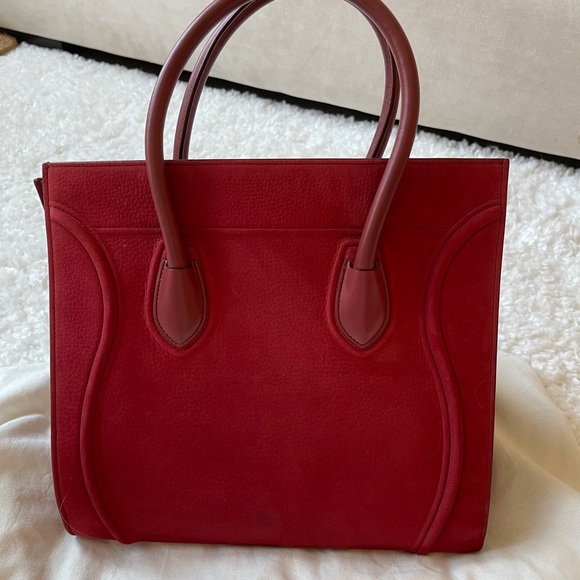 Celine Phantom Red leather tote - Picture 4 of 7